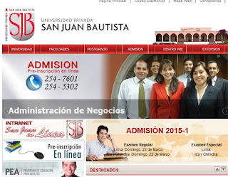 UPSJB Ingresantes Universidad Privada San Juan Bautista UPSJB 2015-I Lima domingo 22 de Marzo
